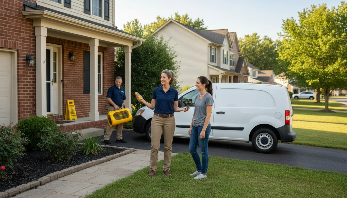 Residential water damage restoration in Hudson, ME